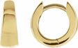 14K Yellow Gold Hinged 10.25 mm Hoop Earrings