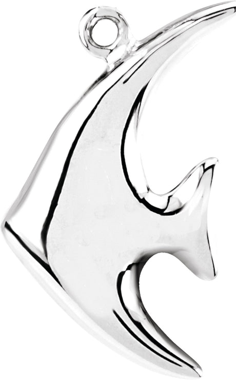 Sterling Silver Left Angel Fish Dangle