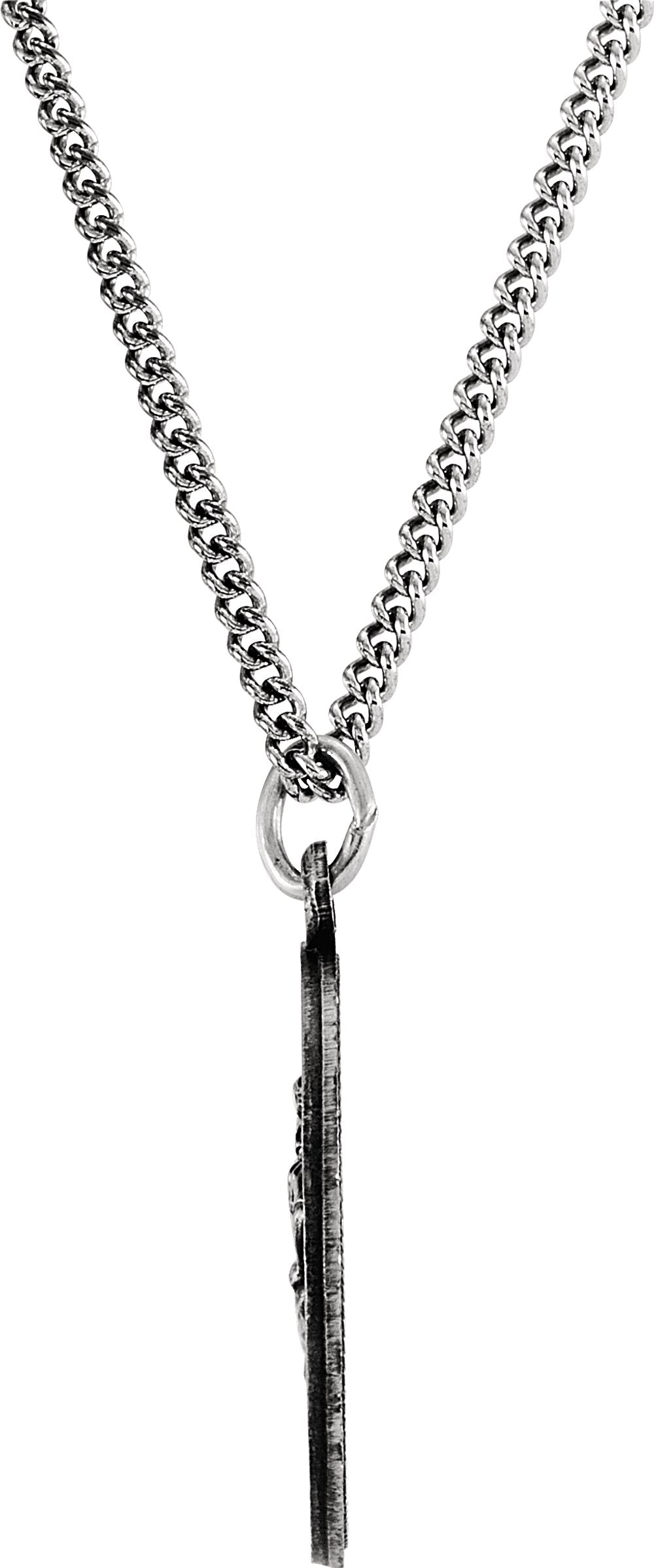 Sterling Silver 18 mm St. Christopher U.S. Air Force Medal 18" Necklace