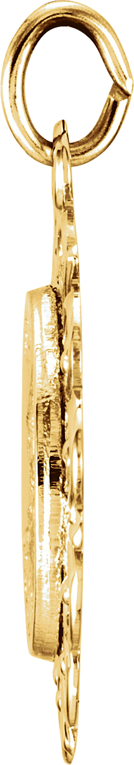 14K Yellow 18 mm St. Anthony Medal