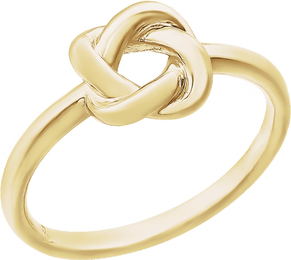 14K Yellow Knot Ring