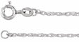 Sterling Silver 1.25 mm Rope 20" Chain