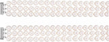 Sterling Silver Cultured White Freshwater Pearl 3-Strand 22" Necklace