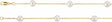 14K Yellow Gold Cultured White Freshwater Pearl 14-Station 18" Necklace