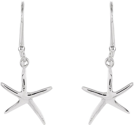 Sterling Silver Starfish Earrings