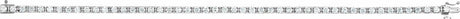 14K White Gold 3 3/8 CTW Natural Diamond Line 7" Bracelet