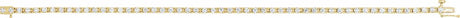 14K Yellow Gold 2 1/8 CTW Natural Diamond Line 7" Bracelet 
