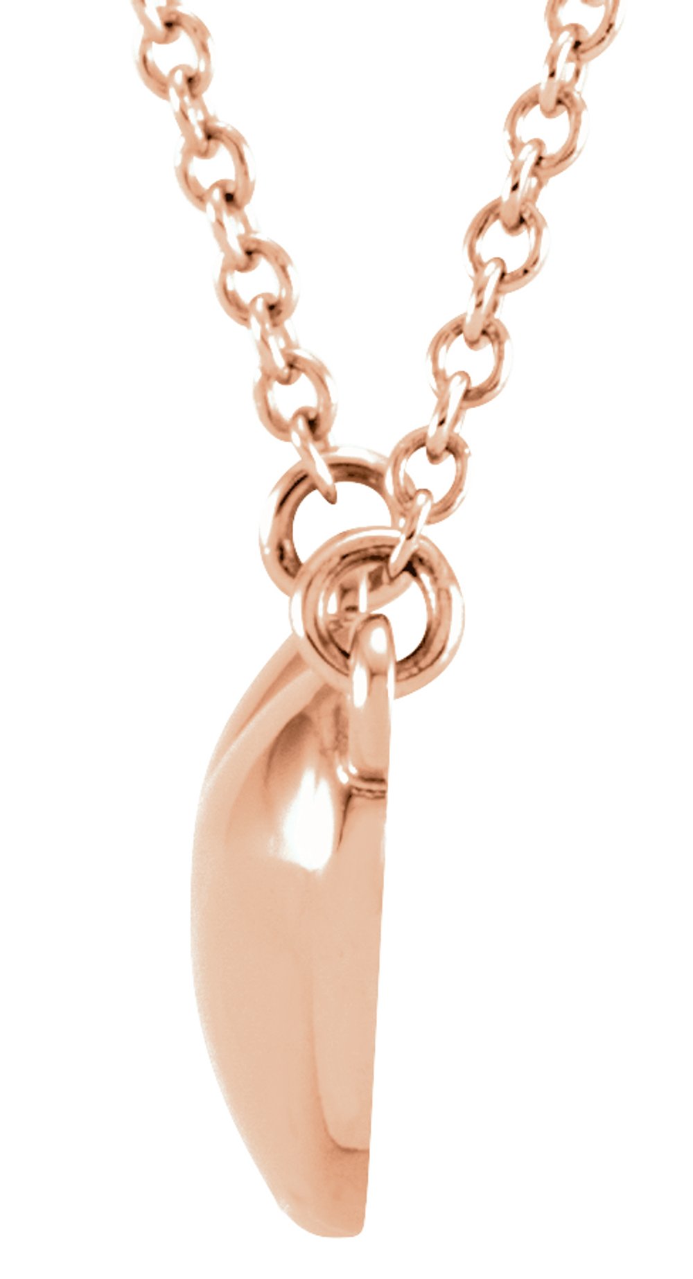 14K Rose Gold .01 CTW Natural Diamond Heart 16.5" Necklace