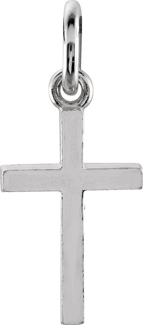 14K White Posh Mommy® Cross Charm