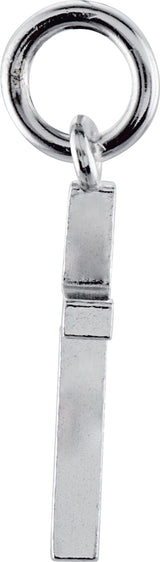 14K White Posh Mommy® Cross Charm/Pendant
