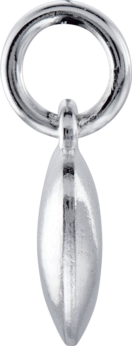 Sterling Silver Posh Mommy® Puffed Heart Charm/Pendant