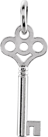 Sterling Silver Posh Mommy® Key Charm/Pendant