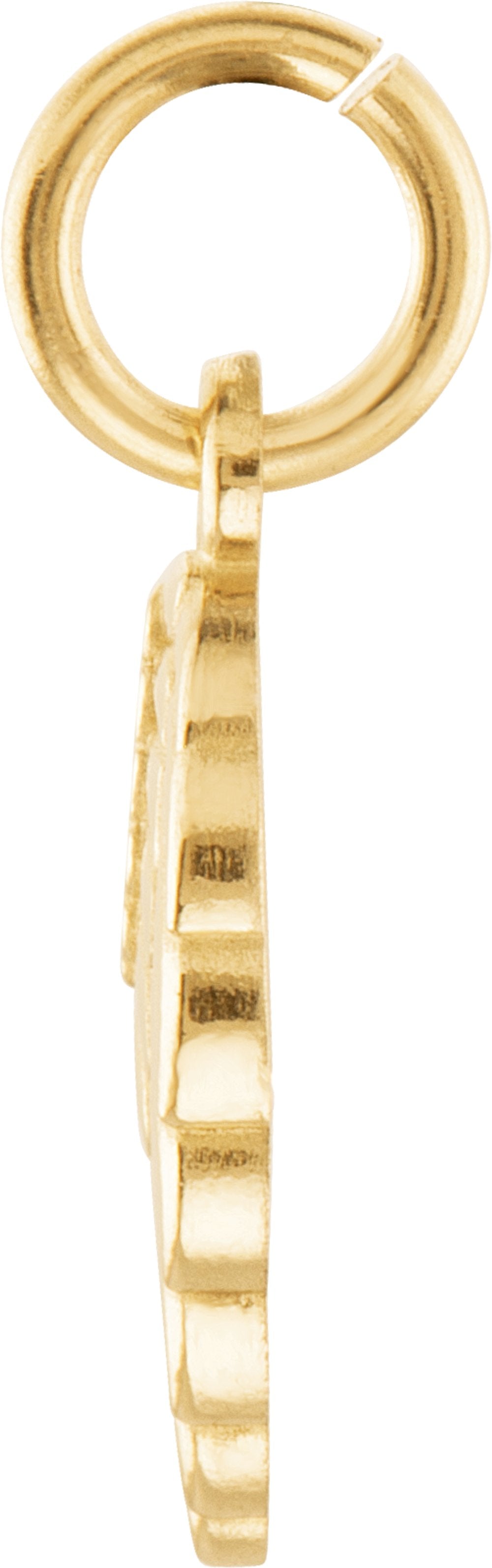 14K Yellow Gold Posh Mommy® Angel Wing Charm/Pendant
