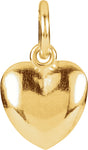 14K Yellow Posh Mommy® Puffed Heart Charm/Pendant