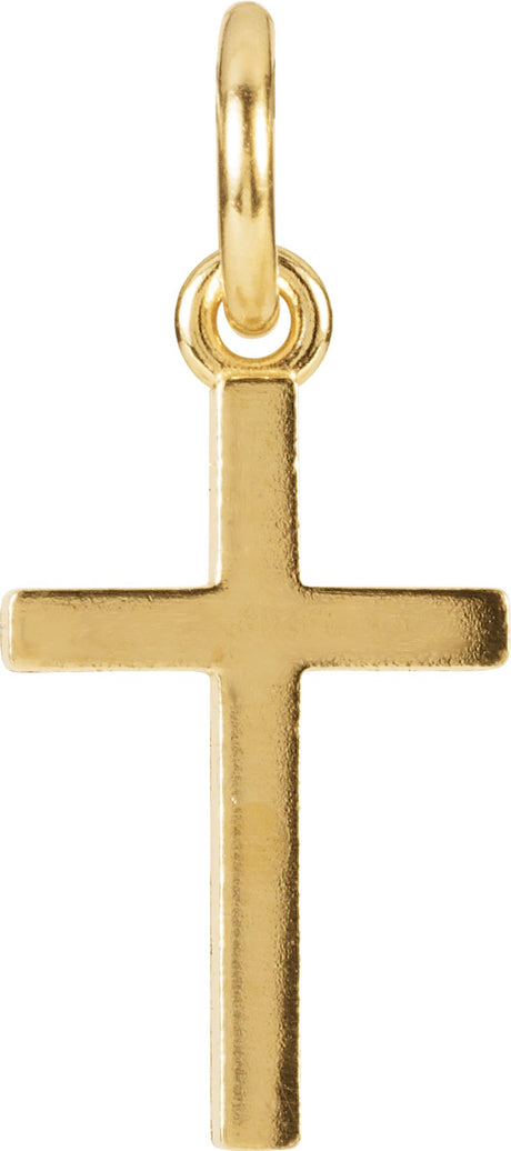 14K Yellow Posh Mommy® Cross Charm