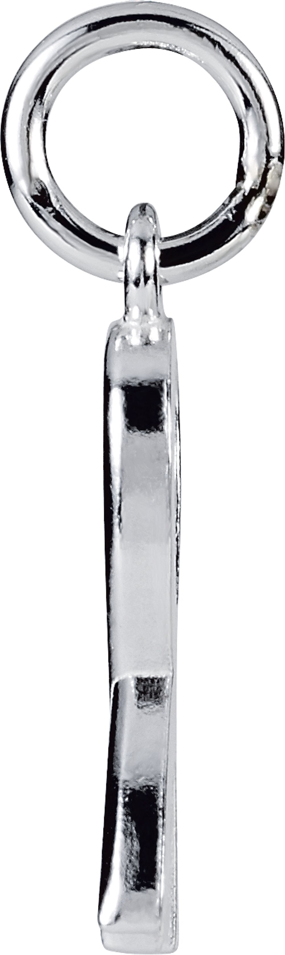 14K White Gold Posh Mommy® Breast Cancer Awareness Charm/Pendant