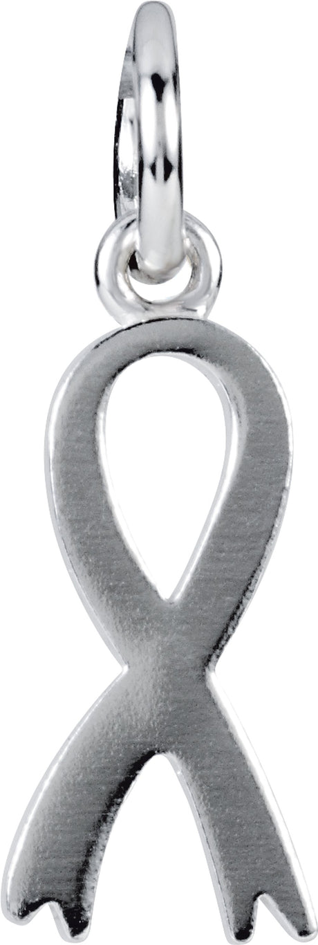 Sterling Silver Posh Mommy® Breast Cancer Awareness Charm/Pendant