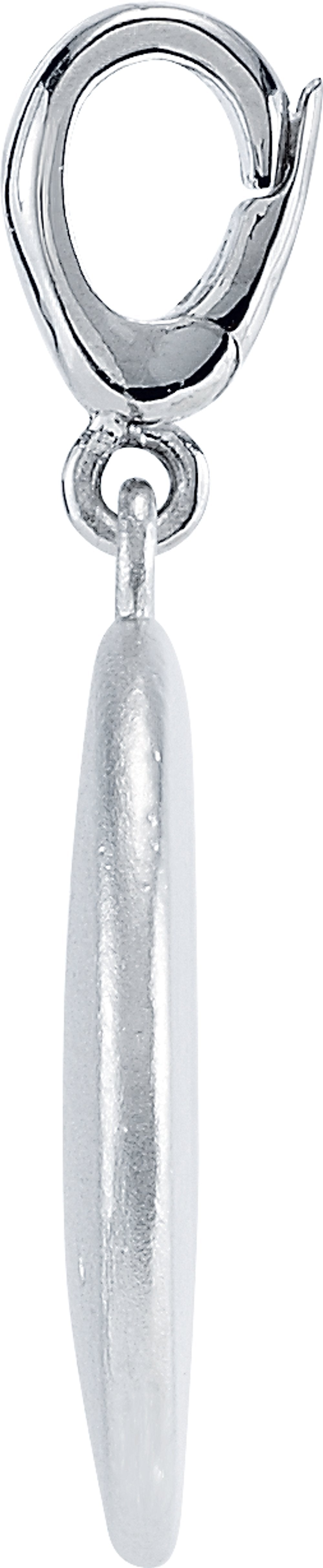 Sterling Silver .005 CT Natural Diamond Initial J Charm/Pendant