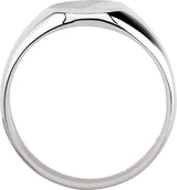 Sterling Silver Oval Signet Ring