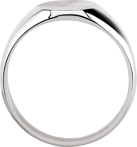 Sterling Silver Oval Signet Ring