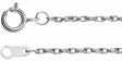 Platinum 1.3 mm Rope 18" Chain