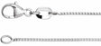 Rhodium-Plated Sterling Silver .8 mm Diamond-Cut Box 24" Chain