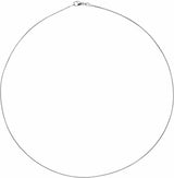 Rhodium-Plated Sterling Silver .8 mm Diamond-Cut Box 20" Chain