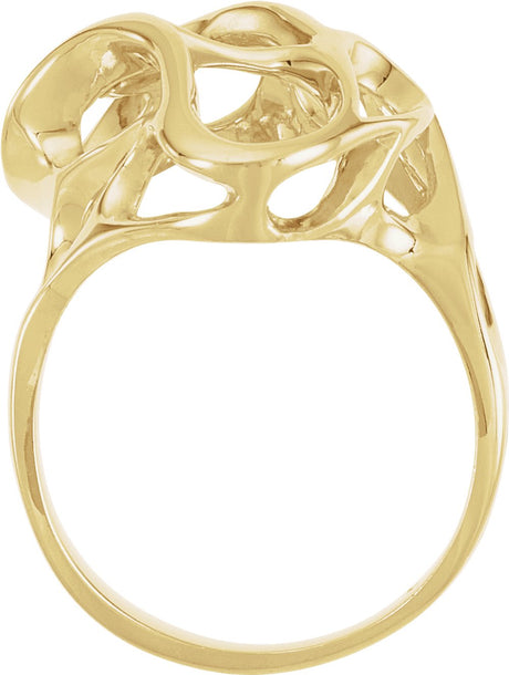 14K Yellow Freeform Ring