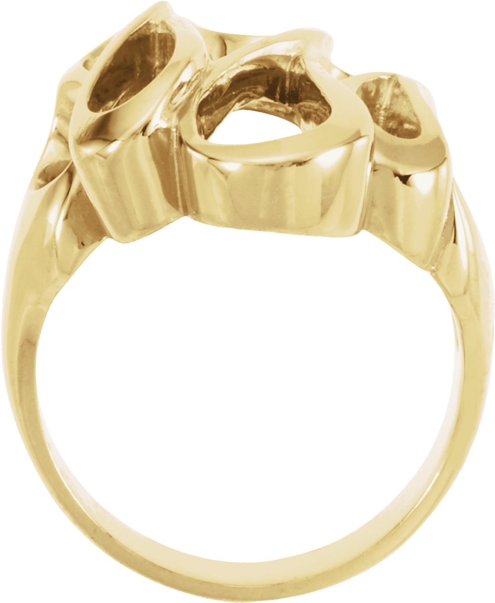 10K Yellow Freeform Ring