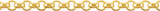 14K Yellow Gold 2.5 mm Hollow Diamond-Cut Rolo 18" Chain

