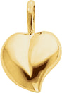 14K Yellow Gold Heart Pendant