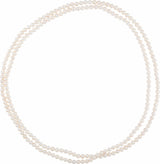 8-8.5 mm Cultured White Freshwater Pearl 72" Strand