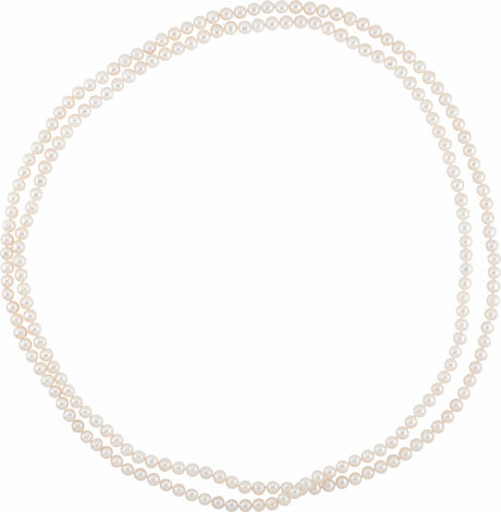 8-9 mm Cultured White Freshwater Pearl 72" Strand