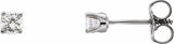 14K White Gold 1/5 CTW Natural Diamond Youth Earrings