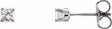 14K White Gold 1/5 CTW Natural Diamond Youth Earrings