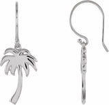 Sterling Silver Palm Tree Earrings