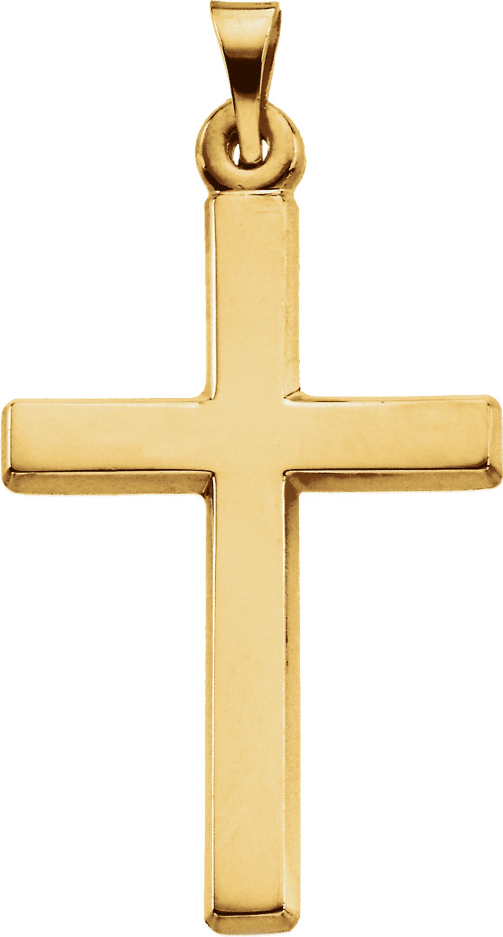 14K Yellow Cross Pendant