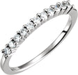14K White Gold 1/5 CTW Natural Diamond Anniversary Band