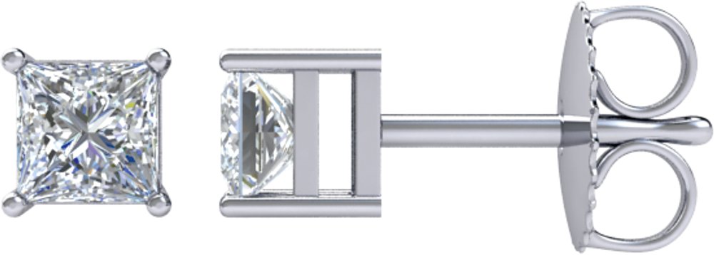 14K White Gold 1 1/2 CTW Natural Diamond Earrings