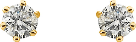 14K Yellow 1/2 CTW Natural Diamond Stud Earrings