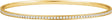 14K Yellow Gold 1 1/2 CTW Natural Diamond 7" Bangle Bracelet 