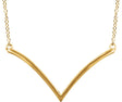 14K Yellow V 16-18" Necklace