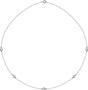 14K White Gold 1/2 CTW Lab-Grown Diamond 5-Station 18" Necklace