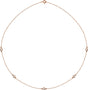 14K Rose 1/2 CTW Natural Diamond 5-Station 18" Necklace