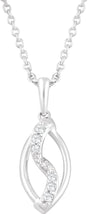 Sterling Silver .08 CTW Natural Diamond 18" Necklace