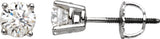 14K White Gold 1/2 CTW Natural Diamond Stud Earrings