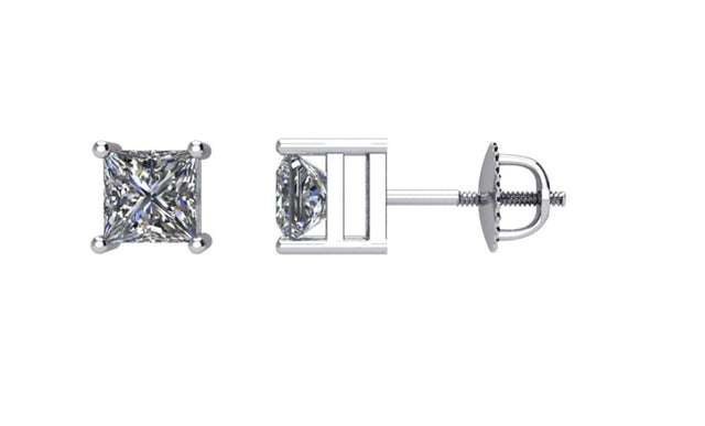 14K White Gold 1/2 CTW Natural Diamond Stud Earrings