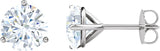 Sterling Silver 4 CTW Lab-Grown Diamond Earrings
