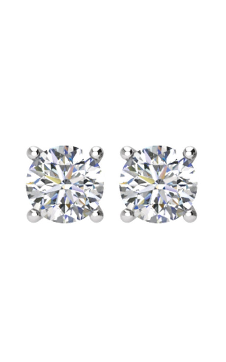 14K White Gold 1/4 CTW Natural Diamond Earrings
