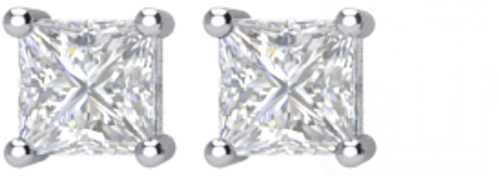 14K White 1/6 CTW Natural Diamond Stud Earrings